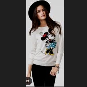 Disney Minnie Mouse gray sweatshirt pullover top Disney top Disney sweatshirt